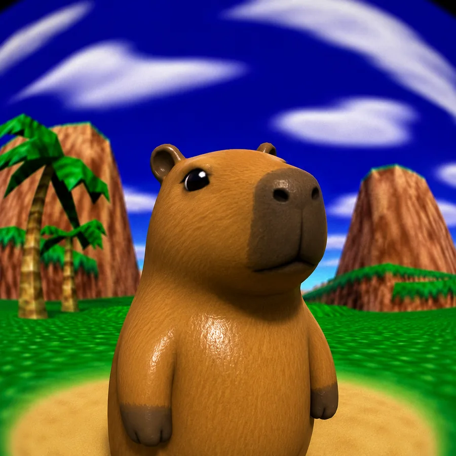 Kapy standing in the island level